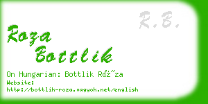 roza bottlik business card